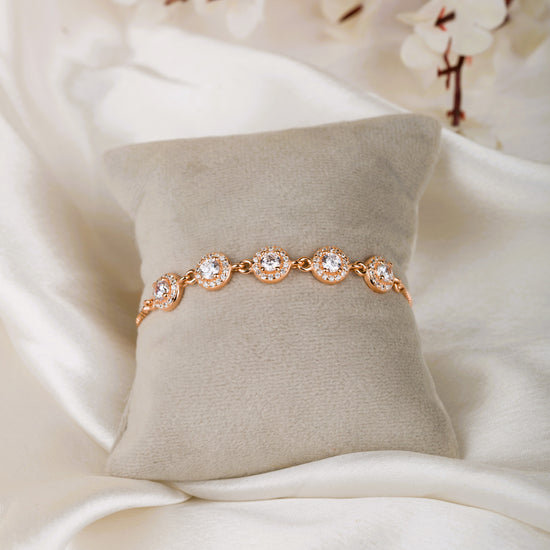 Circular Rosegold Adjustable Bracelet