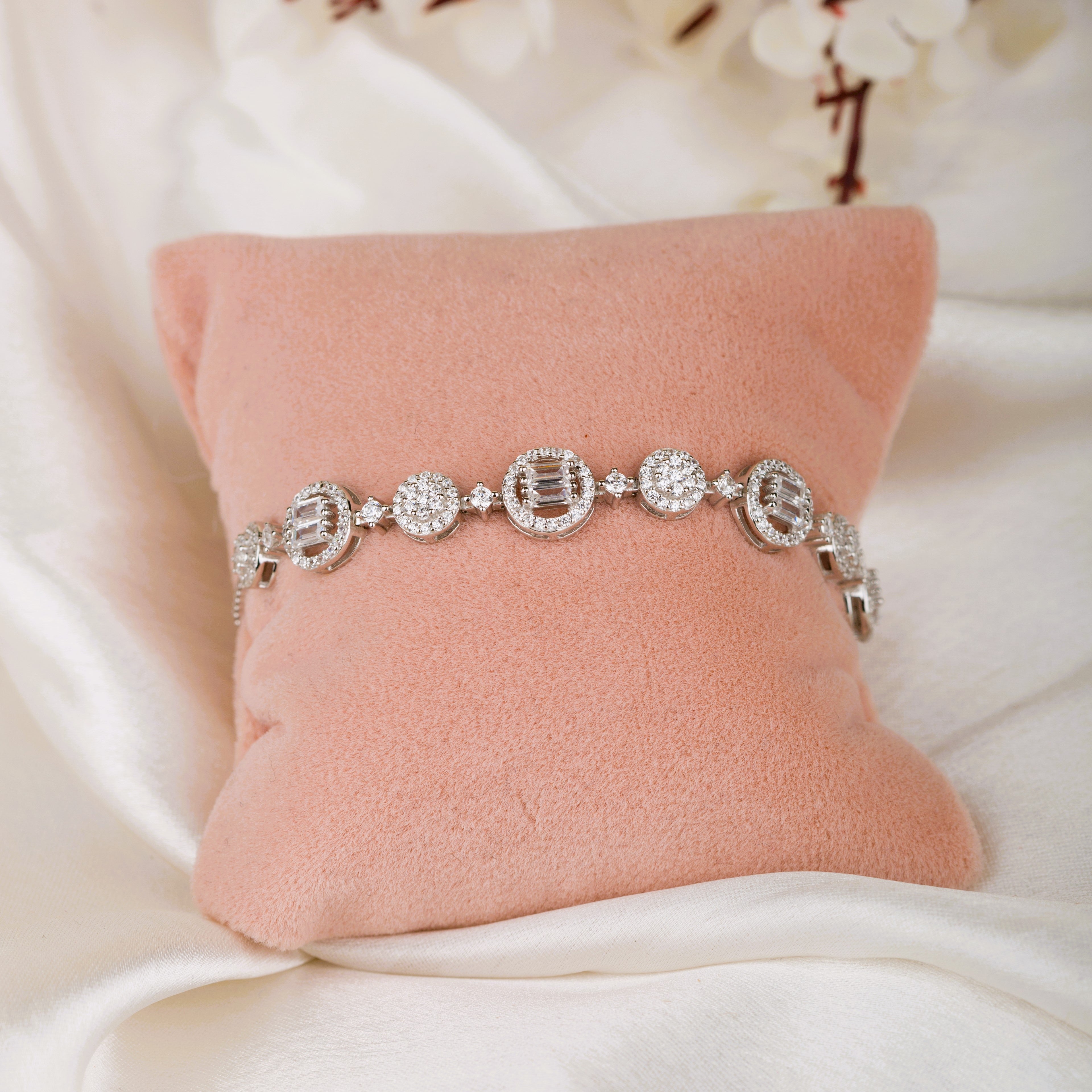Graceful Adjustable Silver Bracelet