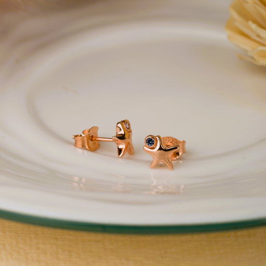 Rosegold Star Earrings